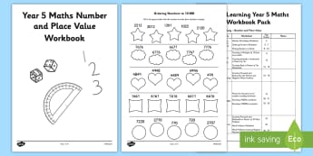 Year 5 Maths Number and Place Value Workbook - Homework Task