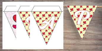 Recycled Wrapping Paper Bunting - Party Craft