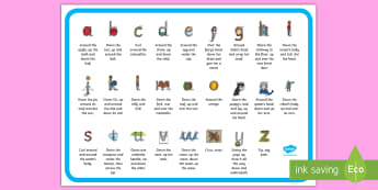 letter formation rhymes sheet handwriting teacher made