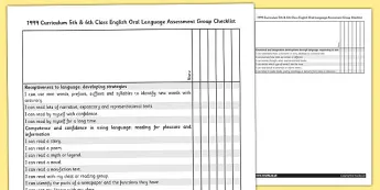 Language Assessment Checklist • Twinkl.com.au