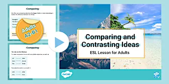 Comparing Lesson Comprehensive Lesson Plans | twinkl.com.au