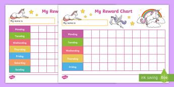 Food Reward Charts For Toddlers
