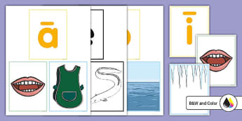 Sound Wall: Vowel Valley Display Cards (professor feito)