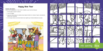 Happy New Year Collaborative Art Pack