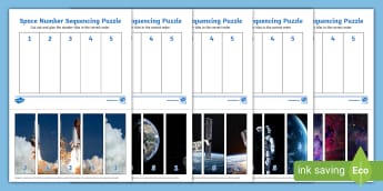 Space-Themed Scissor Skills Worksheet / Worksheet Pack