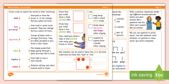 Year 2 - Model Music Curriculum - Music - KS1 - Twinkl