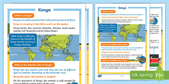 Kenya Fact File KS1