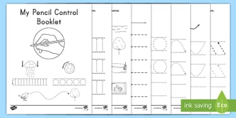 FREE Pencil Control - Activity Book - PDF
