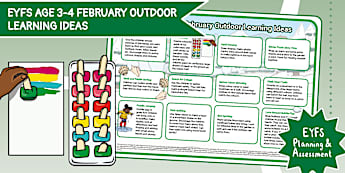 Outdoor Learning 3-4yrs - Planning - & Assessment - EYFS - - Northern