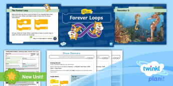 Scratch Coding Lessons: Learning Loops Year 3 - Computing