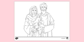 Abraham Sarah And Isaac Colouring Page Teacher Made