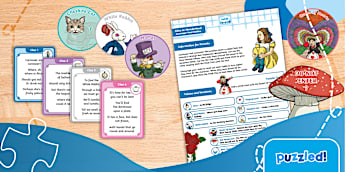 Alice in Wonderland Scavenger Hunt Riddles | Twinkl Puzzled