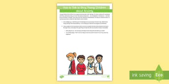 How to Talk to a Very Young Child about Anxiety and Fear Adult Guidance - SEN, support, special needs, mental illness, worries, 