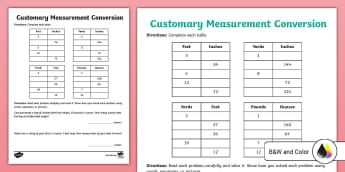 Measurement Conversions Mini Match Anchor Chart Cards