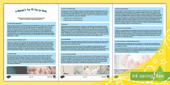 A Midwife's Top 10 Tips for Birth