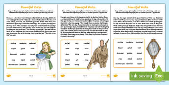 Powerful Verbs Worksheets | Primary Resources