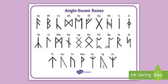 Anglo-Saxon Runes Word Mat - Anglo-Saxon Runes Word MatSaxons