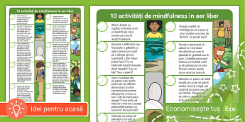 Activități în aer liber – Mindfulness | Twinkl România