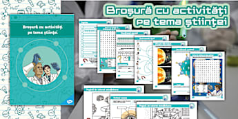 Broșură cu activități pe tema științei