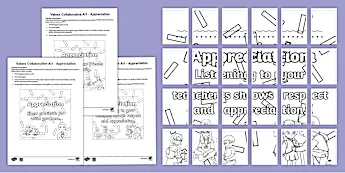 Values Collaborative Colouring Activity Values Art Activities | twinkl.co.uk