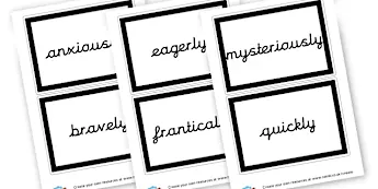 Adverbs Chart | Twinkl
