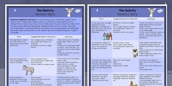 The Nativity Sensory Story - the nativity, sensory story, story, sensory, christmas, nativity