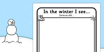 Winter Writing Frames | twinkl.com.au