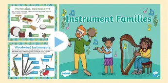 Instrument Families Worksheets | Twinkl