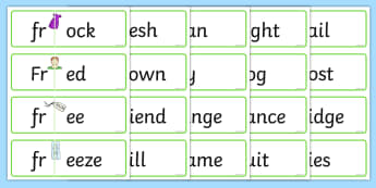 Consonant Blends ‘fr’ – Speech Sounds Resources - Twinkl