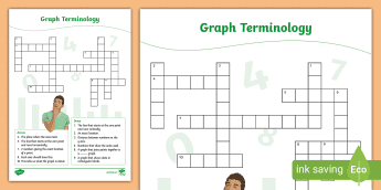 Crossword Graph Graphing Vocabulary | Twinkl