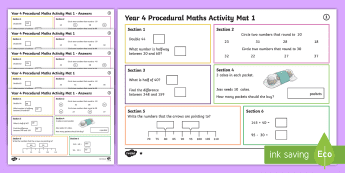 Mathematics Activity Mats • Twinkl.com.au
