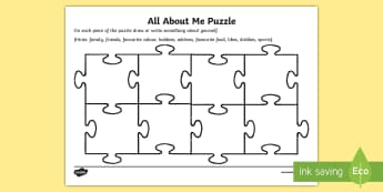 Jigsaw Puzzle Template (Teacher-Made) - Twinkl