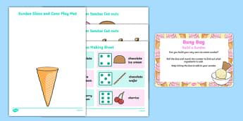Build a Sundae Busy Bag Prompt Card and Resource Pack