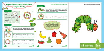 Free Hungry Caterpillar Paper Plate Craft Activity for Kids!