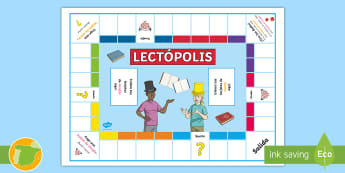 Juego de mesa: Lectópolis - monopoly, juegos educativos, lectura, leer, literatura, juegos, niños, vacaciones, libros