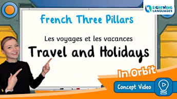 Lightning Languages | French | In Orbit | Travel and Holidays Three Pillars Concept Video