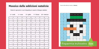 Pupazzo di Neve Pixel Art Natale | Risorse Scuola Primaria