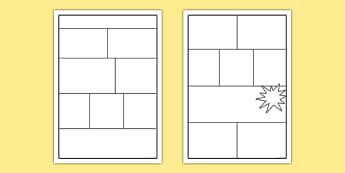 Comic Templates (teacher made) - Twinkl