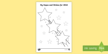 My Hopes and Wishes for 2019 Worksheet / Worksheet - my hopes, wishes, 2016, activity, sheet, worksheet