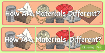 Everyday Materials Display | KS1 Materials Display - Twinkl