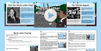 Martin Luther King Day - Assembly Presentation and Script