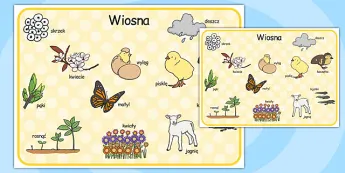Touch Spring Word Mat Spring Vocabulary Activities | twinkl.co.uk