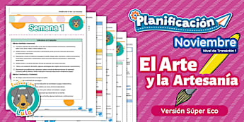 Planificación | Arte | Artesanía | Noviembre | NT1 |