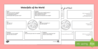 Waterfalls Worksheet.pdf Waterfalls Resources | twinkl.com.au