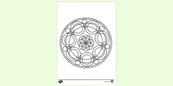 Simple Mandala Patterns.pdf Simple Mandala Pages | twinkl.co.uk