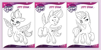 My Little Pony Zipp Colouring Pages