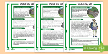 Walled City 400 Differentiated Reading Comprehension Activity