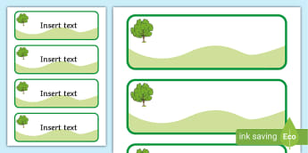 Trees Sycamore Tree Primary Resources - , Themed Signs and Labels