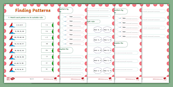 Number Patterns Worksheets | twinkl.co.uk