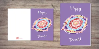 Diwali Rangoli Cards | twinkl.co.uk